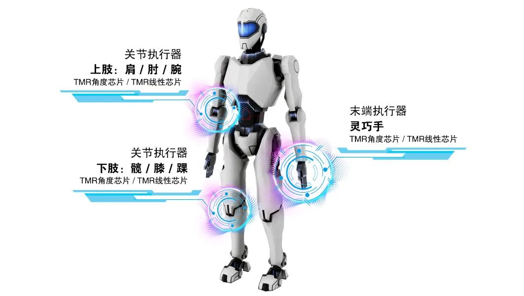 江苏多维科技推出用于机器人关节的基于TMR磁阻芯片的磁编码器方案